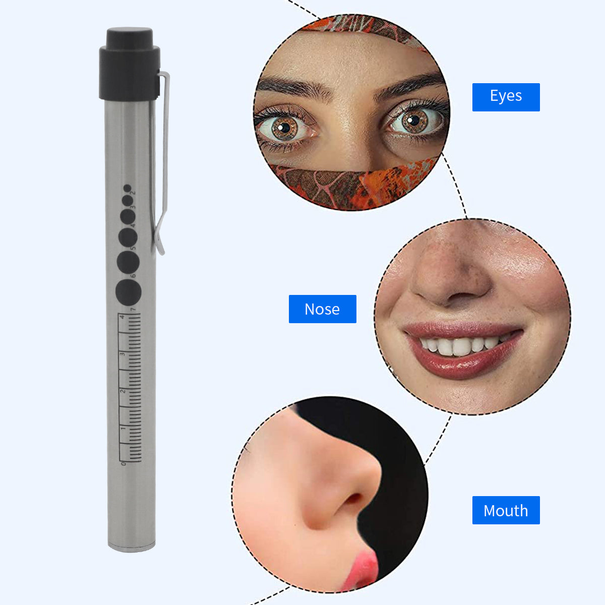 ELEPHANTBOAT 2pcs Pen Torch for Doctors Nurses, Light Dual Light Yellow White Light Beam Pen Light for Checking Oral, Pupil, Eyes, Ears, Nasal Cavity USB Rechargeable Pen Light (Silver) ELEPHANTBOAT 2pcs Pen Torch for Doctors Nurses, Light Dual Light Yellow White Light Beam Pen Light for Checking Oral, Pupil, Eyes, Ears, Nasal Cavity USB Rechargeable Pen Light (Silver)